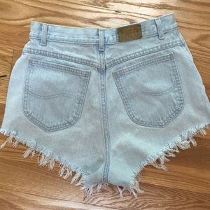 High waisted Vintage Lee denim shorts